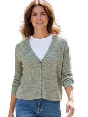 GAP Light Green Button-Down Shirt